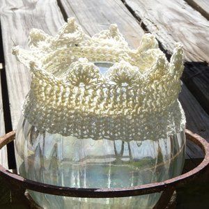 Handmade crocheted crown